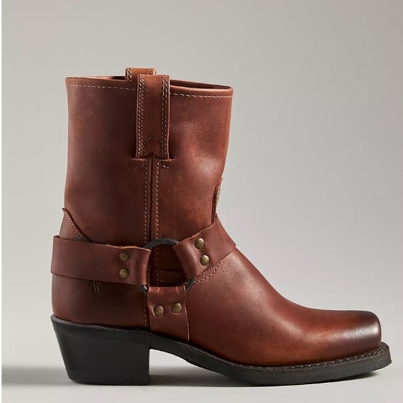 Frye Harness 8R Boots in brown leather sz 8.5 - Picture 1 of 6